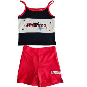 Vintage 90s JC Penney American Baby Shorts Set Boys Size 3T/3 Patriotic NWT